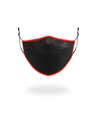 ADULT VERTICAL SHARK (BLACK) FORM-FITTING FACE MASK